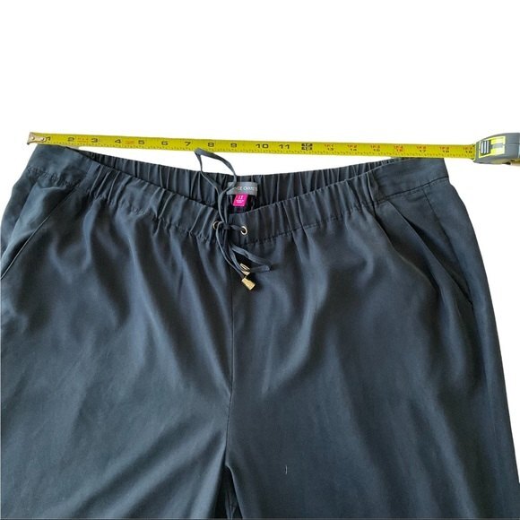 Vince Camuto Drawstring Casual Wide Leg Pants Navy Blue Plus 1X Spring Summer - Picture 6 of 8